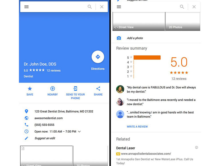 Leaving a Google Review