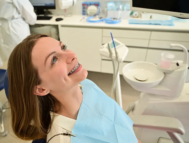 Ceramic bracket braces for Adults in Newport Beach